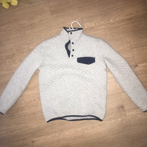 Thread & Supply Sweaters - Gray & Navy Quilted Pullover